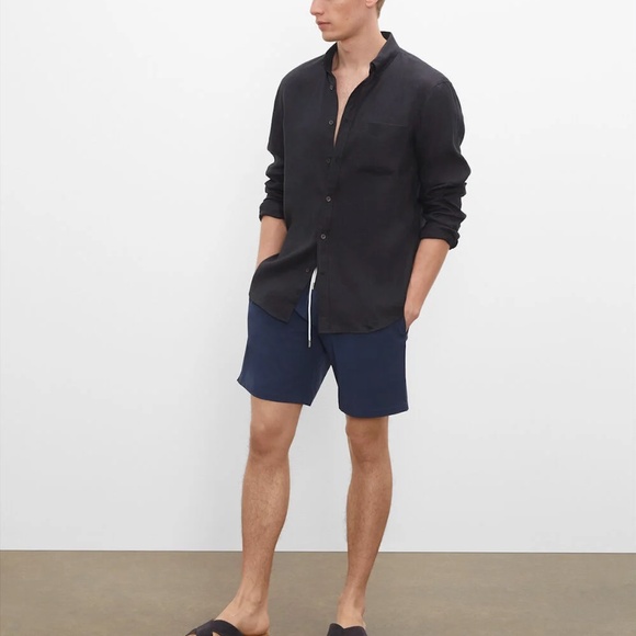 Bo Solid 7" Swim Trunk - Brand New - NEVER WORN - Navy - Picture 4 of 5